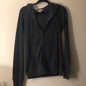 NWOT waffle knit zip up hoodie